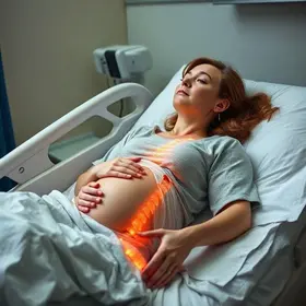 mulher que caiu de passarela