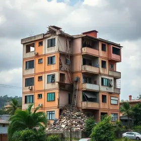 desabamento em Natal