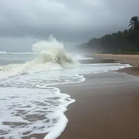 erosão praia de Ponta Negra